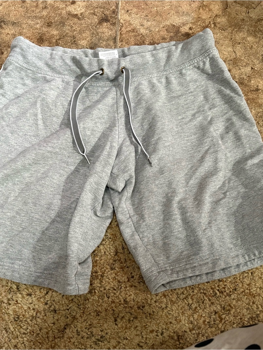 Puma Men's Light Gray Athletic Drawstring Shorts